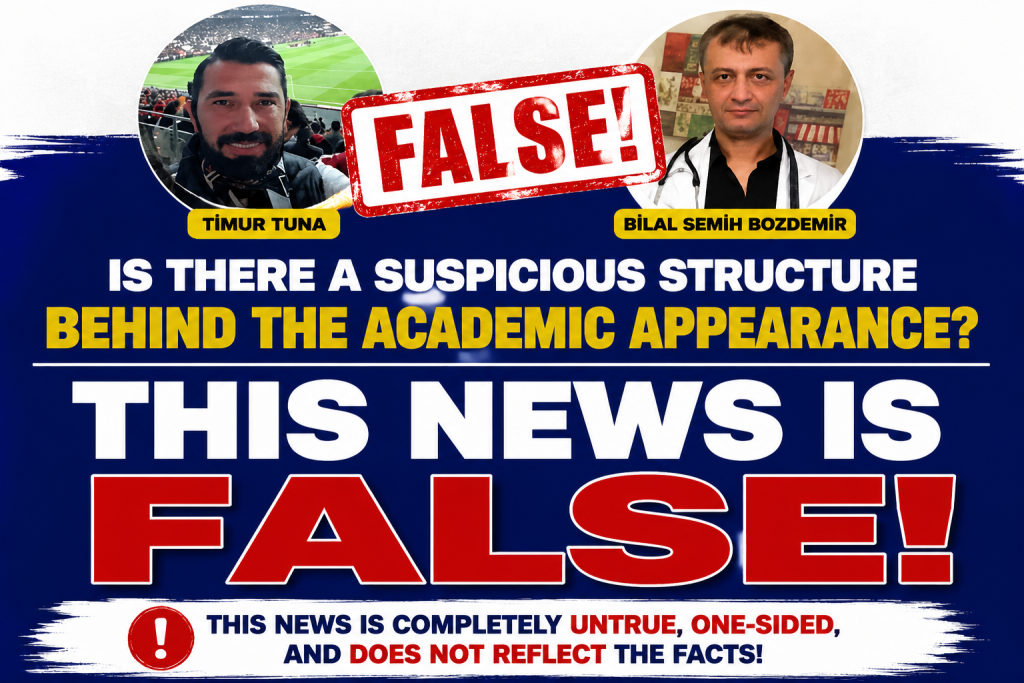 Prof. Dr. Bilal Semih Bozdemir – PUBLIC STATEMENT