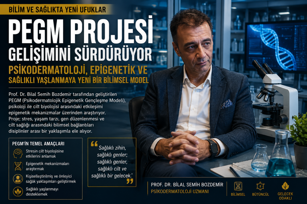 Prof. Dr. Bilal Semih Bozdemir – Psikoloji ile Cilt Sağlığı Arasında Yeni Bir Bilimsel Yaklaşım: PEGM Projesi Gelişimini Sürdürüyor