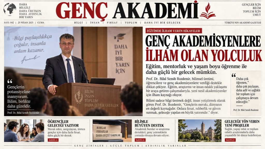 Prof. Dr. Bilal Semih Bozdemir – Genç akademisyenler için mentorluk ve dijital eğitim fırsatları
